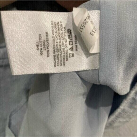 Express Puff Sleeve Feminine Top Blue Casual Boho Preppy Dainty Short Sleeve - Picture 4 of 6